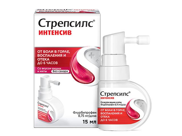 стрепсилс интенсив 15мл. спрей 9367