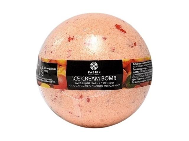 fabrik cosmetology бурл. шар д/ванны персиковое мороженое