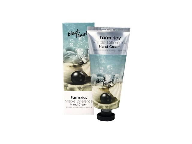 *farmstay крем для рук с пудрой черного жемчуга.100г. 510039