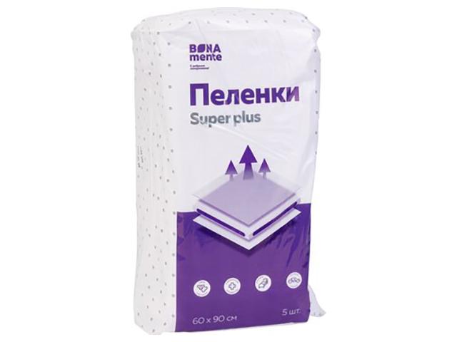 bona mente пеленки впитывающие супер  60х90см. №5