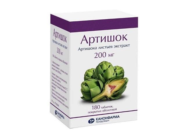 артишок 200мг. №180 таб.банка /канонфарма/