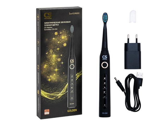 зубная щетка cs medica cs-234 черная [omron]