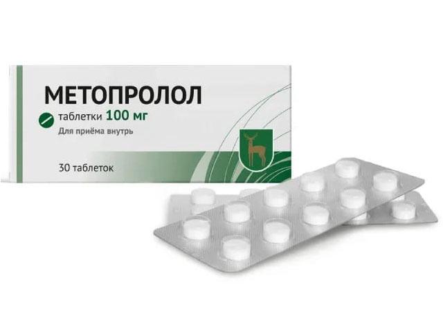 метопролол 100мг. №30 таб.п/о /московский эндокр.завод/