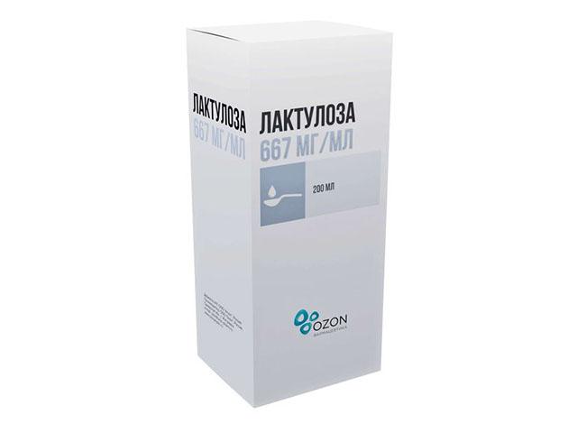 лактулоза 0,667мл. 200мл. сироп /озон/