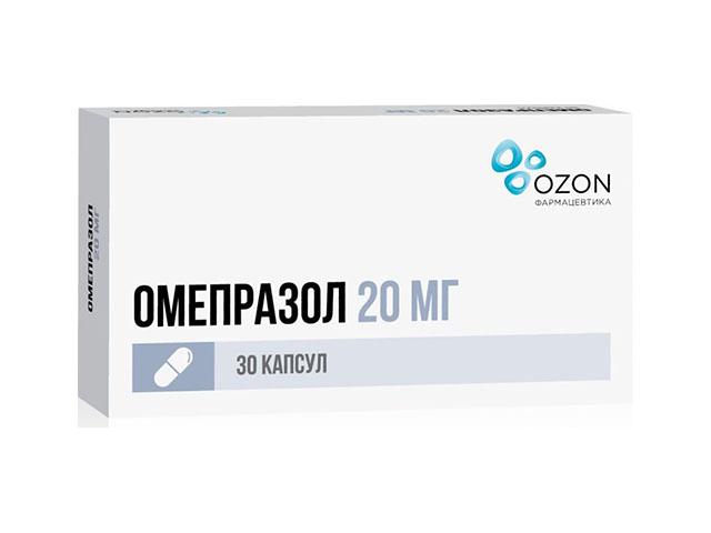 омепразол 20мг. №30 капс. /озон/ 0182