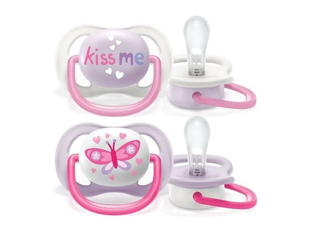 авент пустышка силик. ортод. ultra air с щитком-нагуб. кольцо-держ. 0-6м. №2 фут. scf080/14