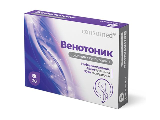 консумед венотоник диосмин+гесперидин 500 мг №30 (consumed)