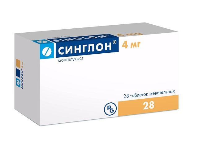 синглон 4мг. №28 таб. жев. /гедеон рихтер/ 3269