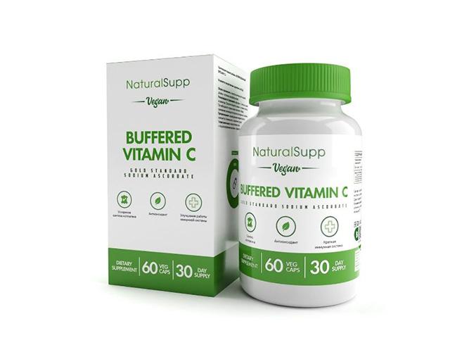 *naturalsupp буферизированный витамин с veg №60 капс. нф-00001147 (нф-00000012)