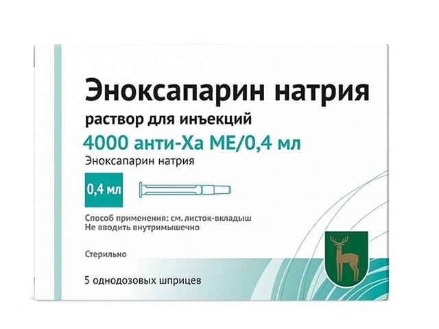 эноксапарин натрия 4000 анти-ха ме/0,4мл 0,4мл n5 шприц р-р д/ин