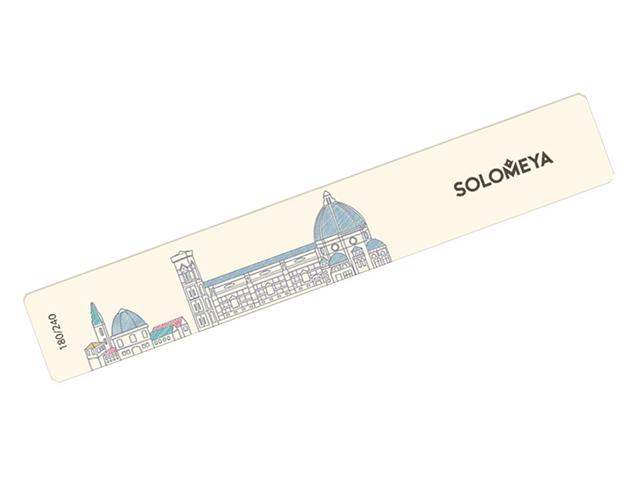 *solomeya пилка для натуральных и искусств. ногтей. 180/240. венеция 06-1165