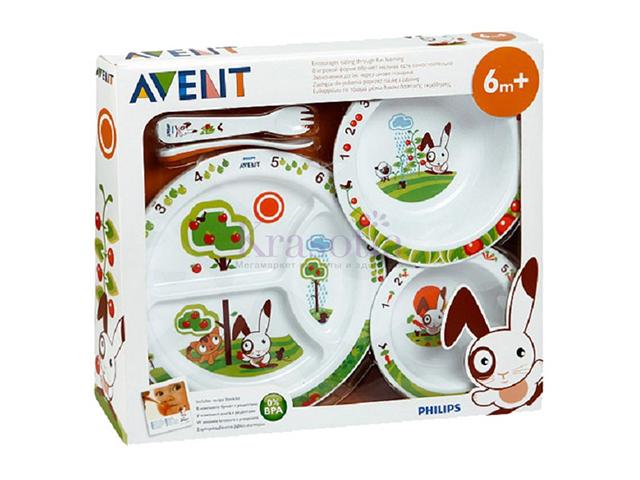 авент набор посуды д/малыша 6+ /арт.65680/716/00/ [avent]
