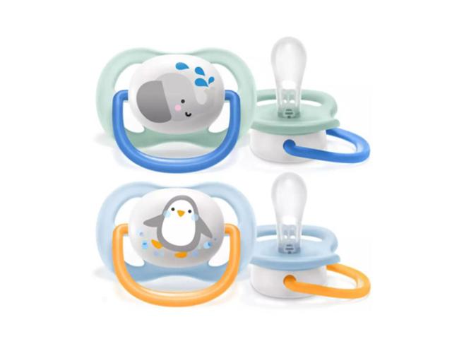 авент пустышка 0-6 мес. слон, пингвин д/мал. №2 /080/05/[avent]