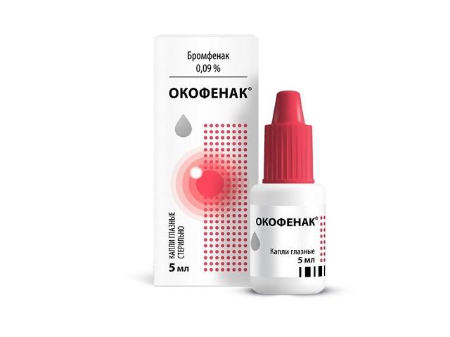 окофенак капли гл. 0.09% фл.-кап. 5мл