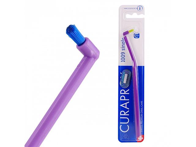 curaprox зубная щетка монопучковая single & sulcular. 9мм. cs1009