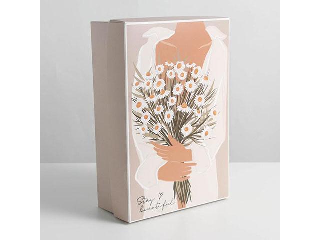 *коробка складная "ромашка". 30 х 20 х 9 см. 7007703