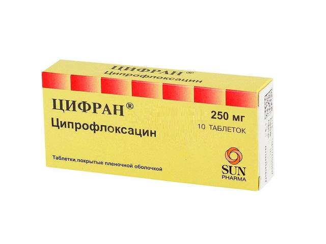 цифран 250мг. №10 таб. 0020