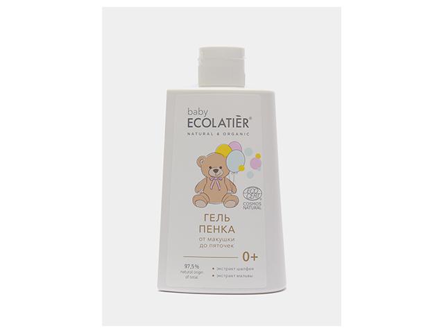 ecolatier baby гель-пенка от макушки до пяточек 0+ 250мл. (827002)