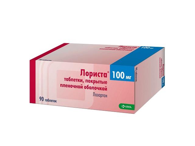 лориста 100мг. №90 таб. п/о /krka/ 2895