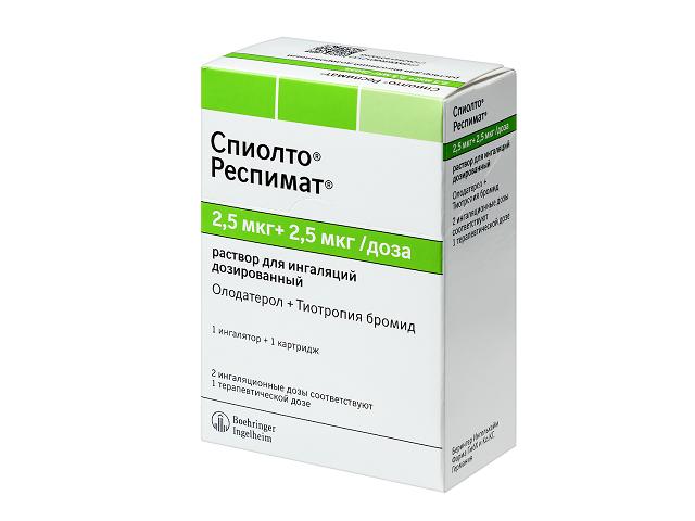 спиолто респимат 2,5мкг.+2,5мкг./доза 4мл. р-р д/ингал.