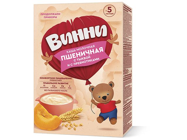 винни каша 200г. пшеничная+тыква+пребиотики мол.
