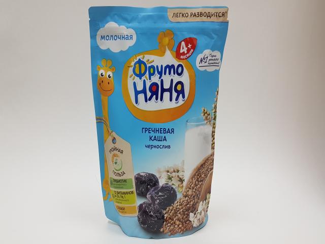 фрутоняня каша 200г. гречка+чернослив мол. 4+мес.