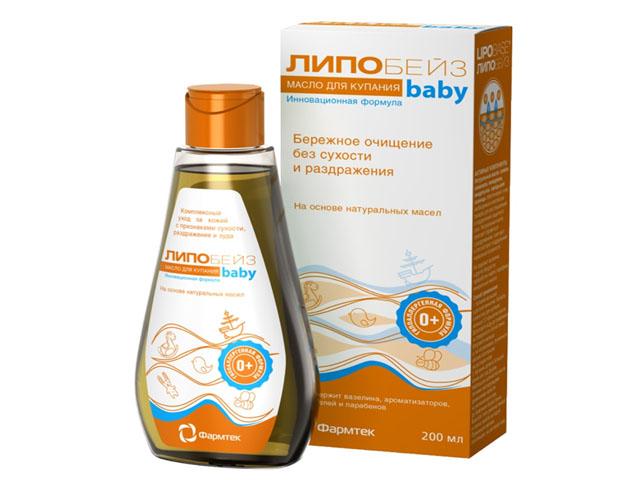липобейз беби масло д/купания 200мл.