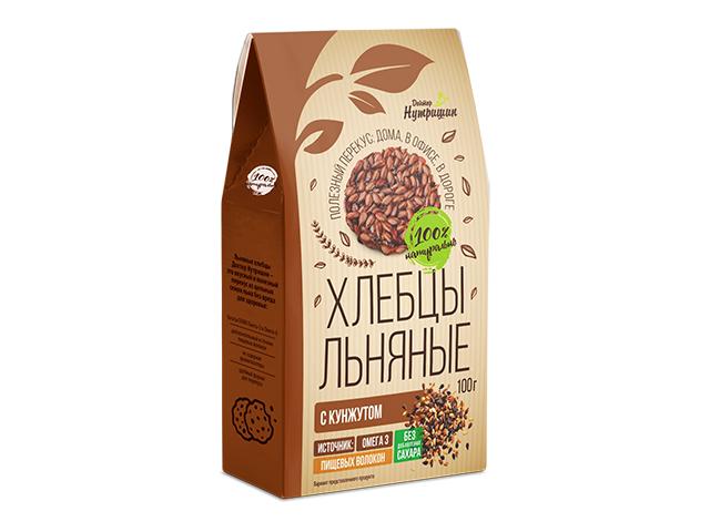 доктор нутришин хлебцы льняные с кунжутом 100г
