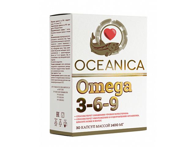 океаника омега 3-6-9  1400мг. №30 капс. /мирролла/