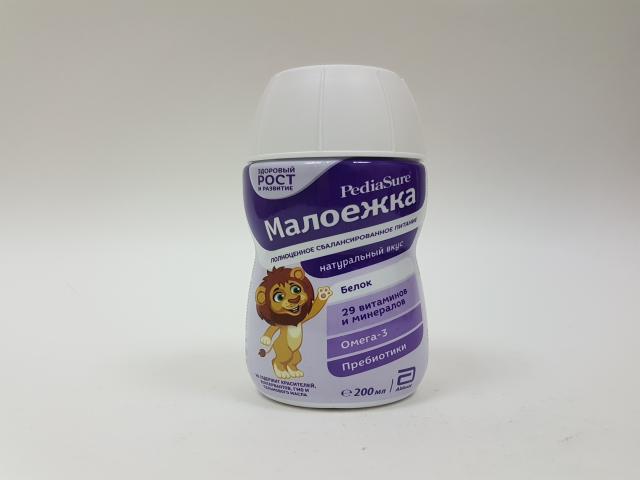 педиашур малоежка натурал. 1ккал/мл. 200мл. №1 д/энтерал.питания фл.
