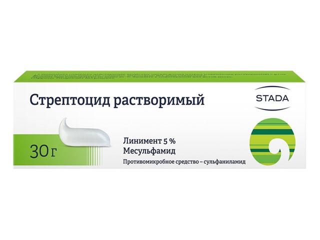 стрептоцид 5% 30г. линимент /нижфарм/ 5163