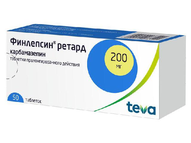 финлепсин ретард 200мг. №50 таб. пролонг.