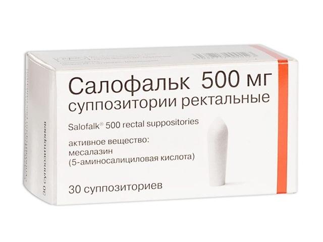 салофальк 500мг. №30 супп.рект. 9618