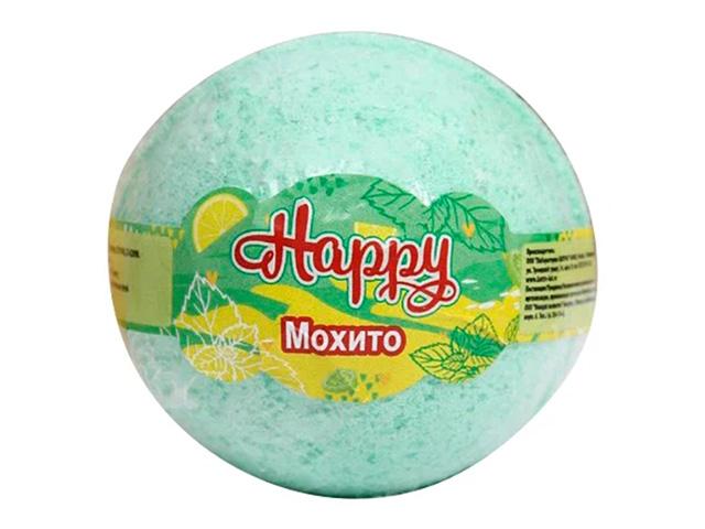 *лк бурлящий шар happy  "мохито" 120г 15130