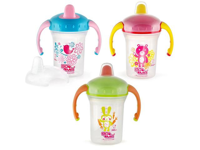 пома поильник непроливайка с ручками и крышкой 200мл. 6+ /арт.914/