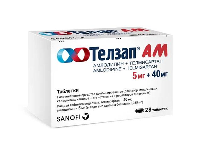 телзап ам 5мг.+40мг. №28 таб. 7196