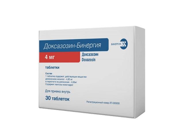 доксазозин-бинергия 0,004 n30 табл