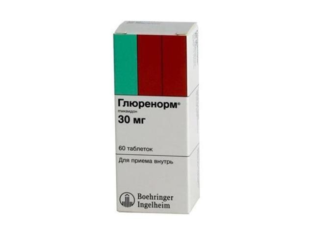 глюренорм 30мг. №60 таб.