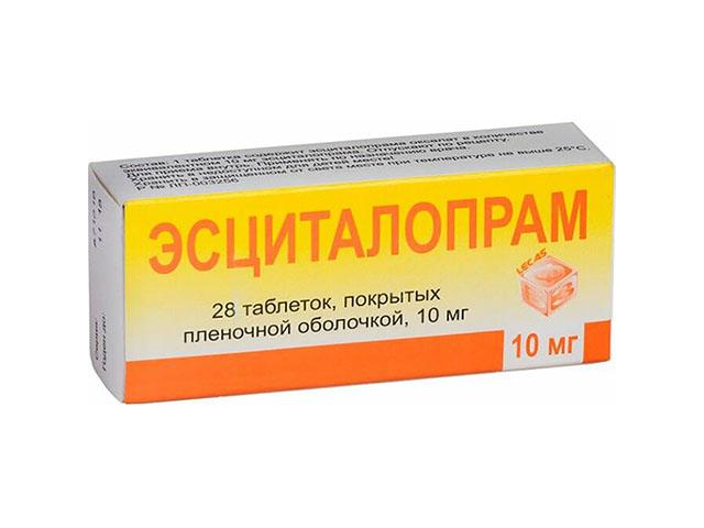 эсциталопрам 10мг. №28 таб. 0940