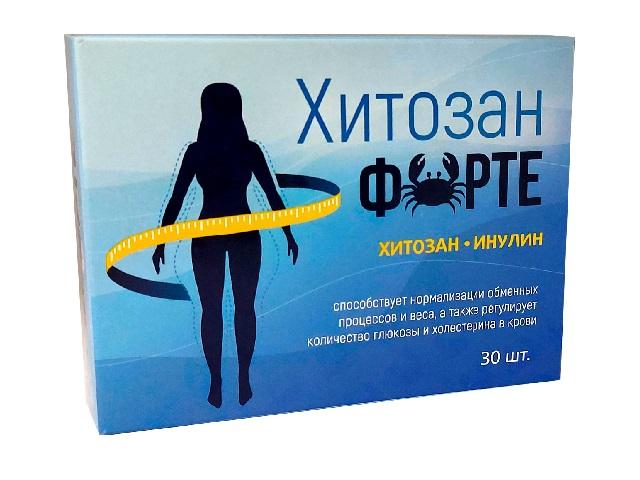 хитозан форте 1400мг.№30 таб./квадрат/