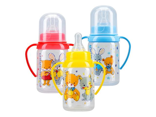 курносики бутылка 125мл. с ручками силик. соска