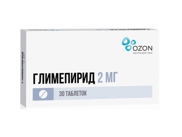 глимепирид 2мг. №30 таб. /озон/ 9062