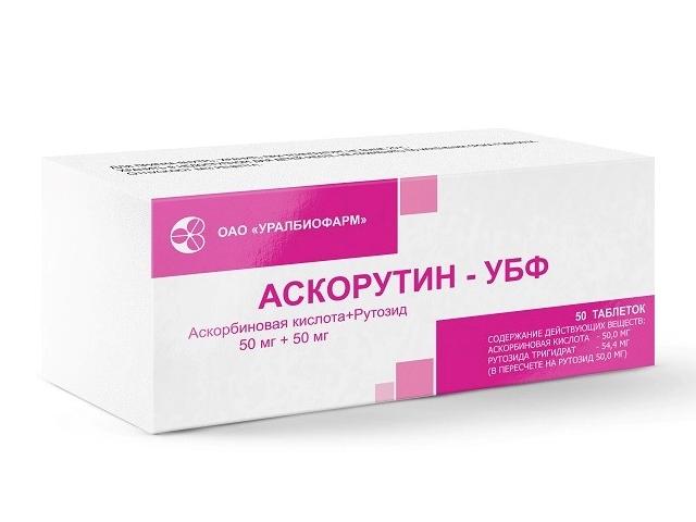 аскорутин-убф n50 табл. /уралбиофарм/