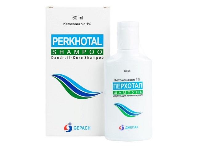 перхотал 1% шампунь 60мл. 0049