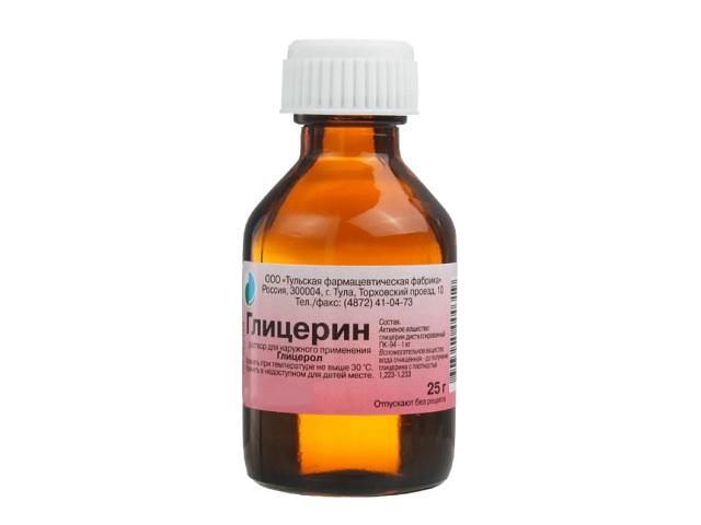 глицерин 25г. р-р д/нар.прим. фл. /тульская фф/ 0319