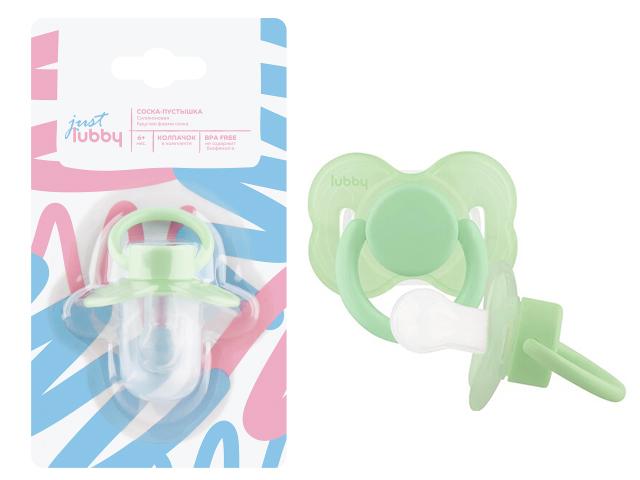 лабби just соска-пустышка силик.круг.сосок с колп. №1 с 6+м.
