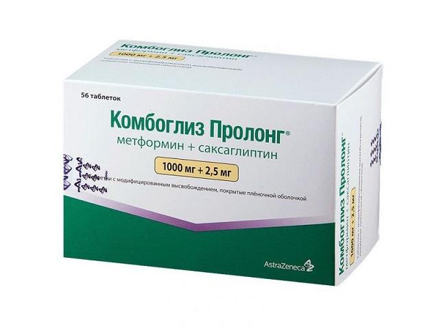 комбоглиз пролонг. 1000мг.+2,5мг №56 таб. п/о модиф.высв. 0480