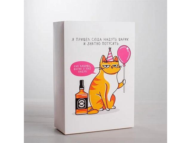 *коробка складная "кот с шариком" 16 х 23 х 7.5 см 4721311