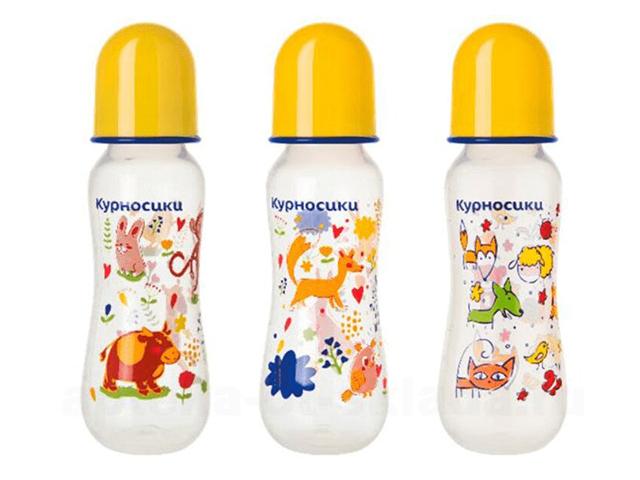 курносики бутылочка полипроп. с сил. молочной соской 250мл.