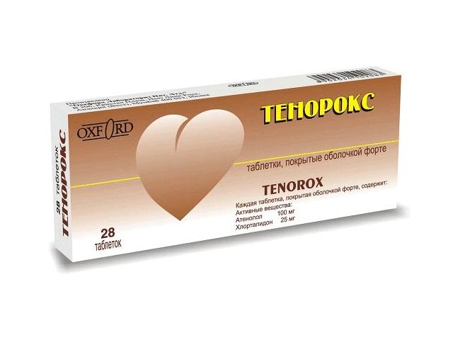 тенорокс 100мг.+25мг. n28 табл п/о форте